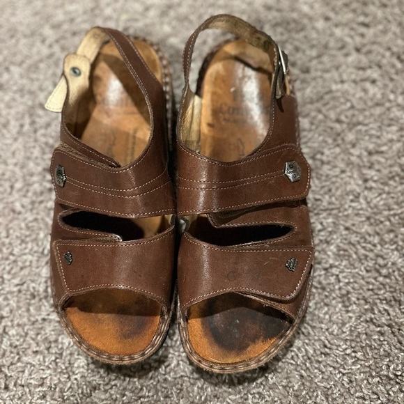 Finn Comfort Women’s Gomera Ankle Strap Leather Sandals , size 8.5 - Picture 1 of 12